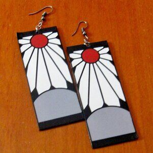Demon Slayer Earrings Cool Anime Merch Cosplay Halloween Accessory Earrings